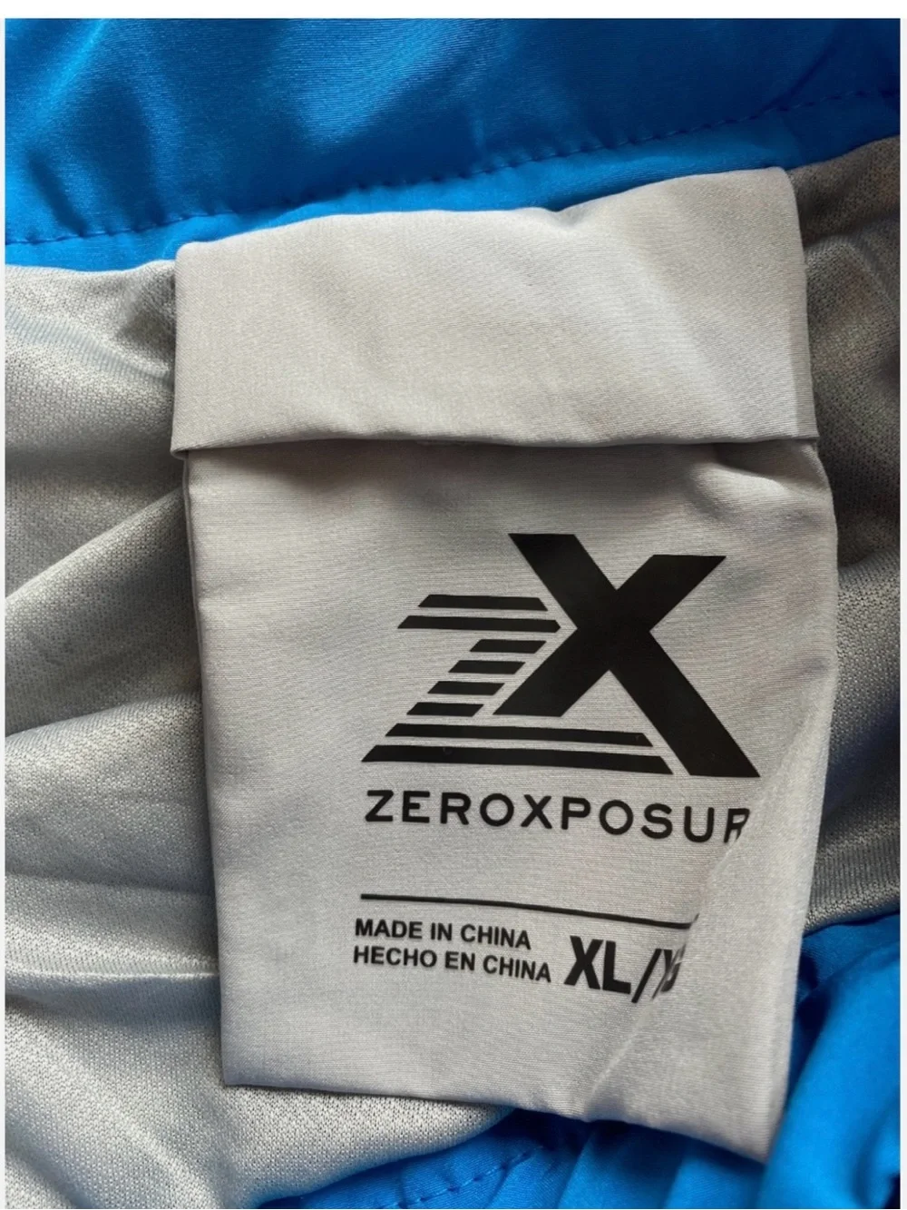 Men's Zeroxposur Blue Swim Shorts + Reel Life Blue Sun Protection Shirt XL